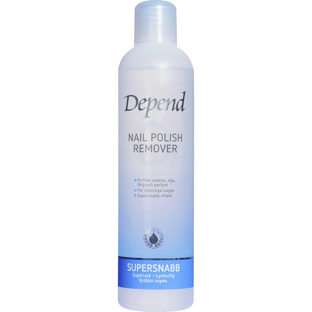 Depend Nagellacksremover O2 Blå 250 ml