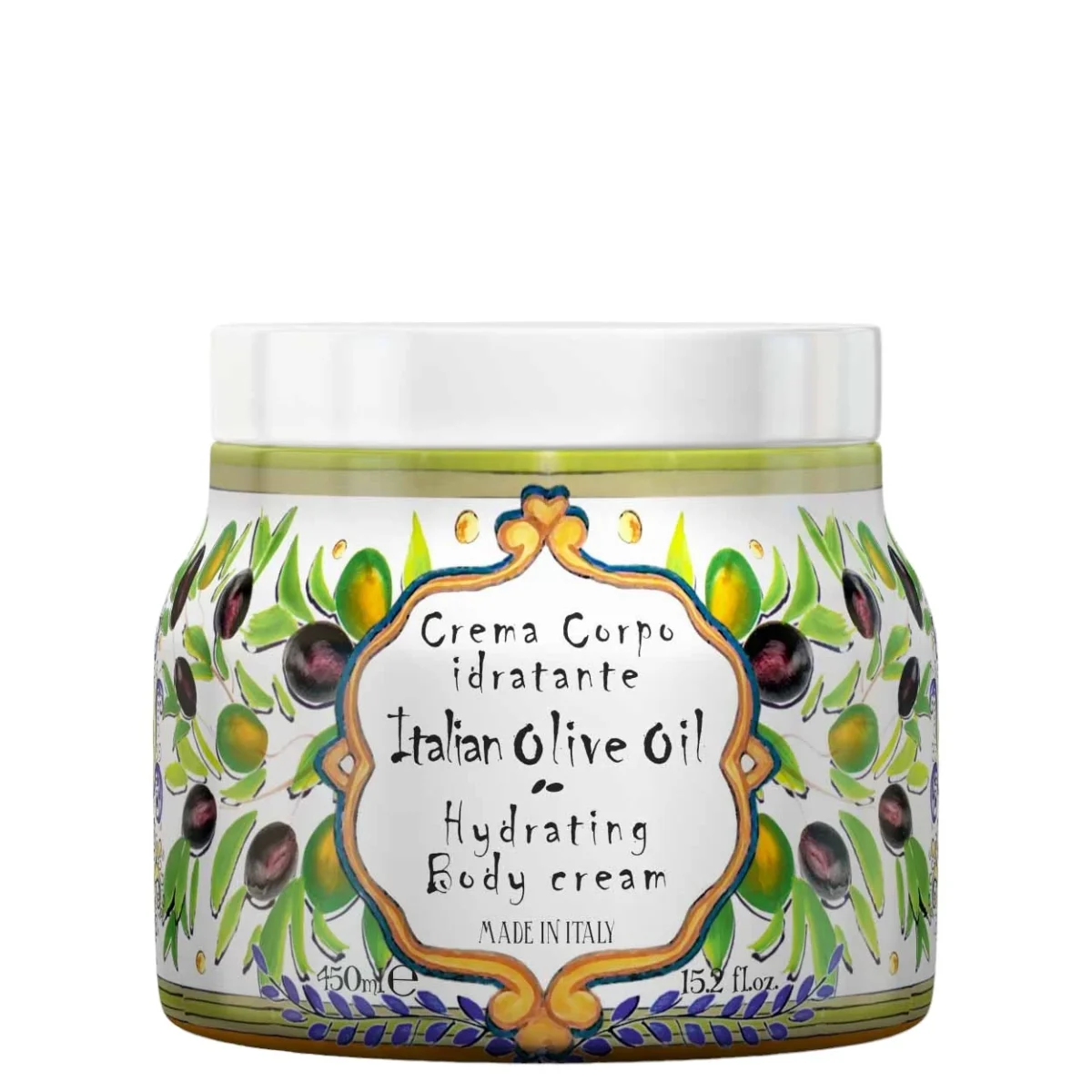 Rudy La Maioliche Body Cream Italian Olive Oil 450 ml