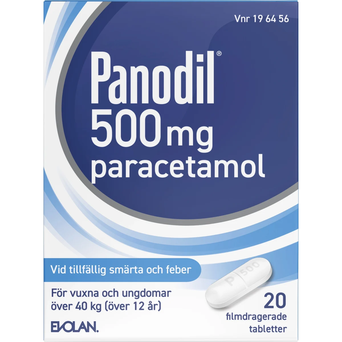 Panodil 500 mg filmdragerad tablett 20 st