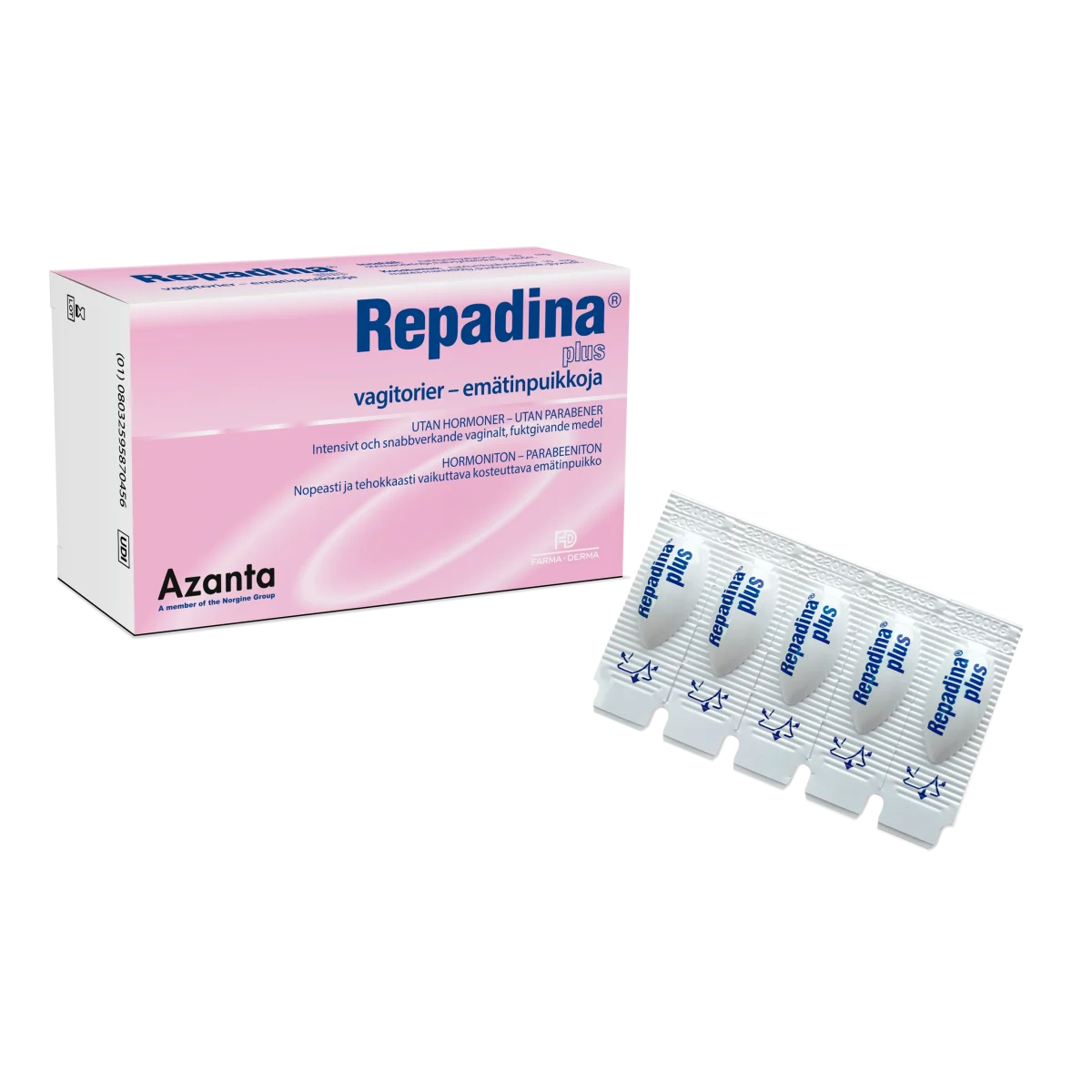 Repadina plus vagitorier 10 st
