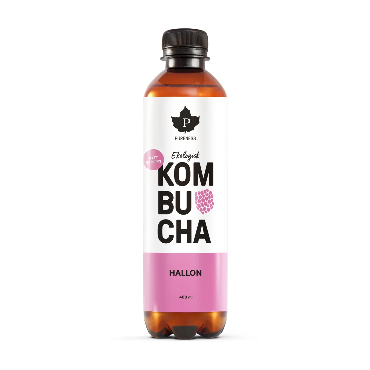 Pureness Ekologisk Kombucha Hallon 400 ml