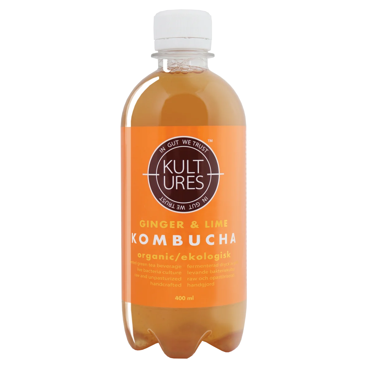 Kultures Kombucha Ginger & Lime EU Organic 400 ml