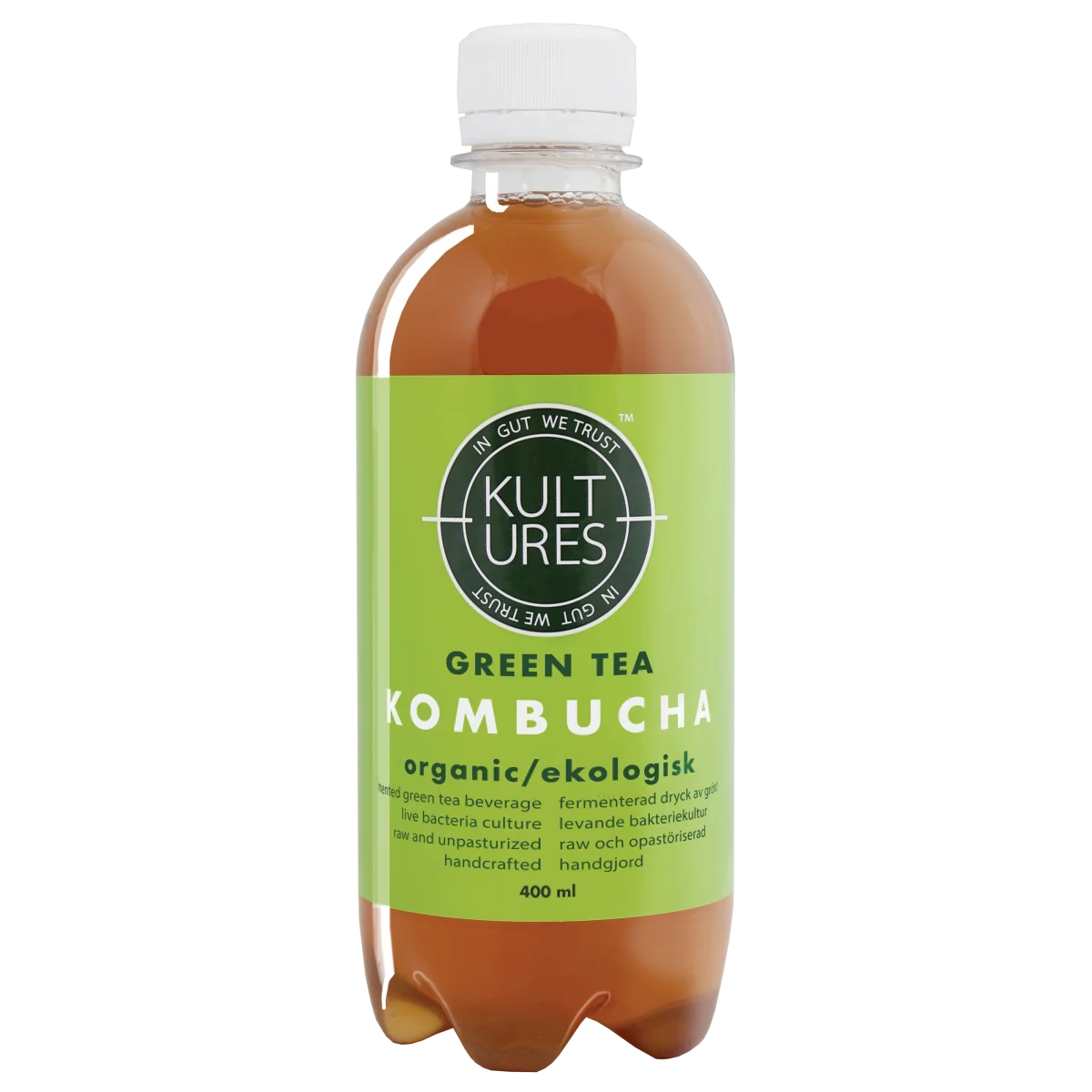 Kultures Kombucha Green Tea EU Organic 400 ml