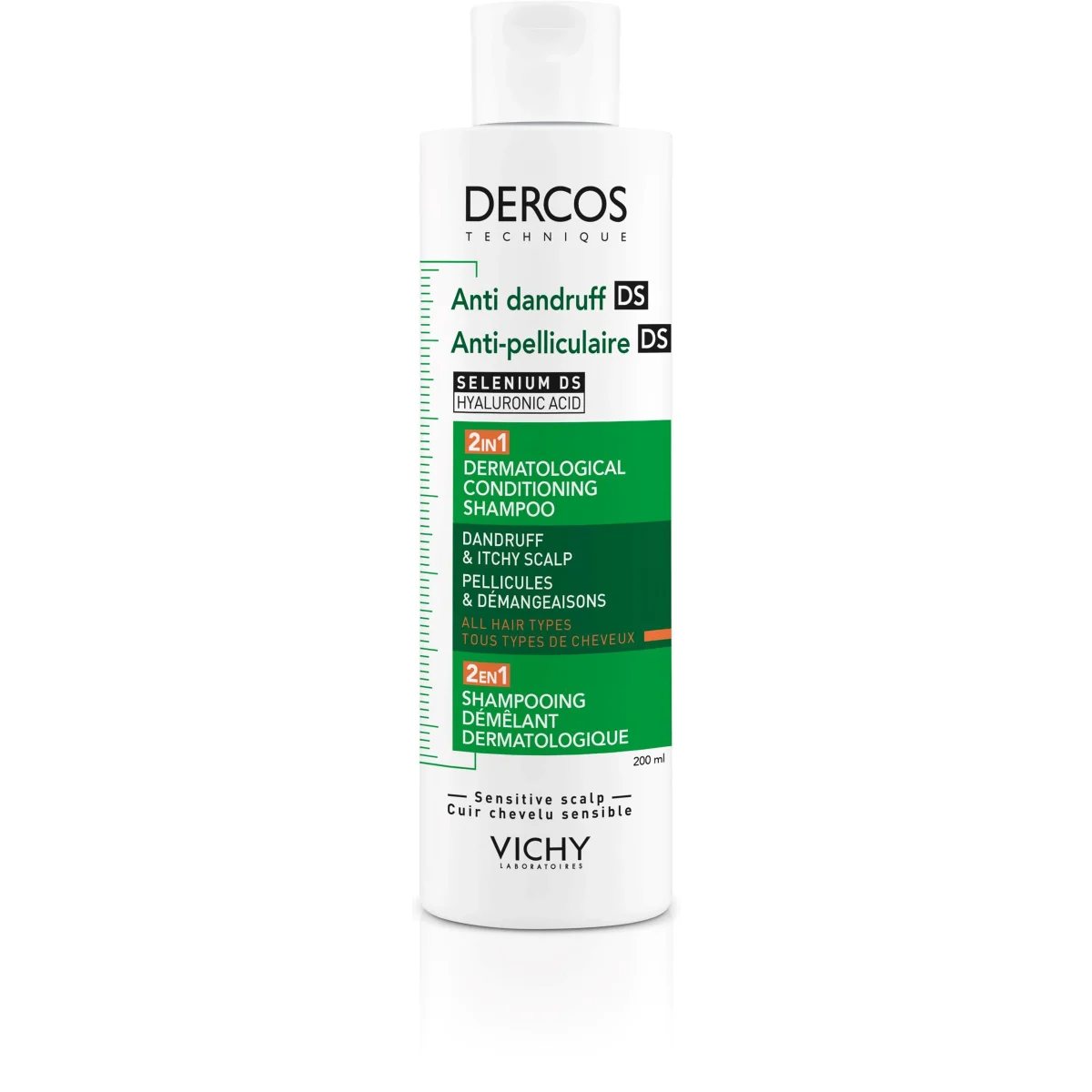 Vichy Dercos Anti-Dandruff DS 2-in-1 Shampoo + Conditioner 200 ml