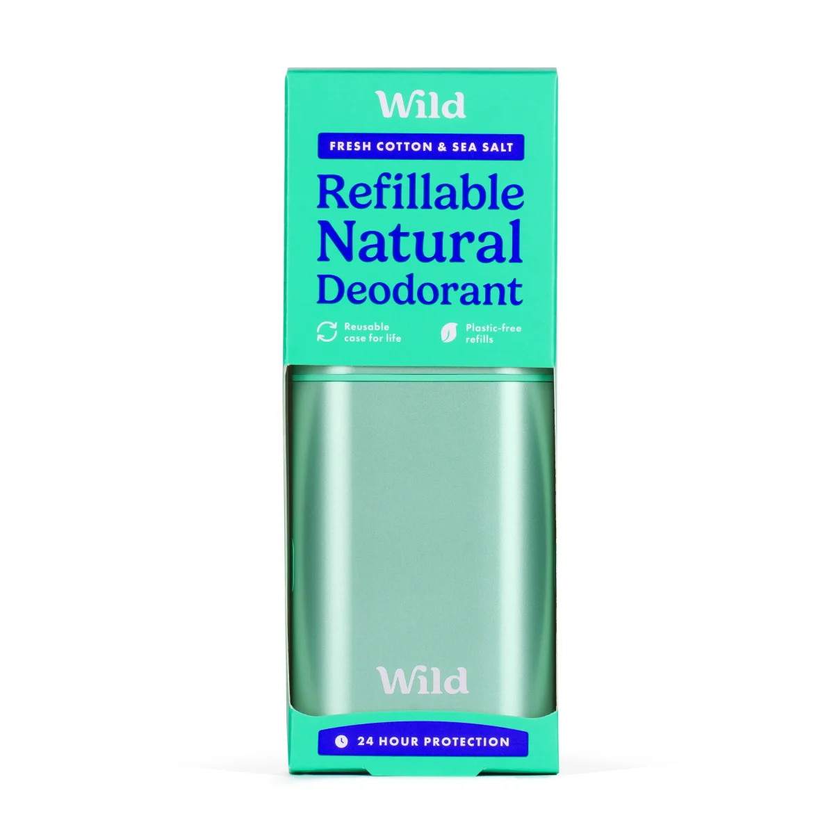 Wild Aqua Case Fresh Cotton & Sea Salt Deo Starter Pack 40g