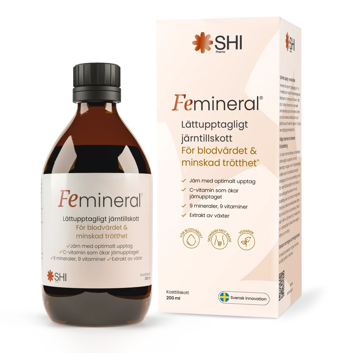 Femineral Järn- Och Mineraltillskott 200 ml