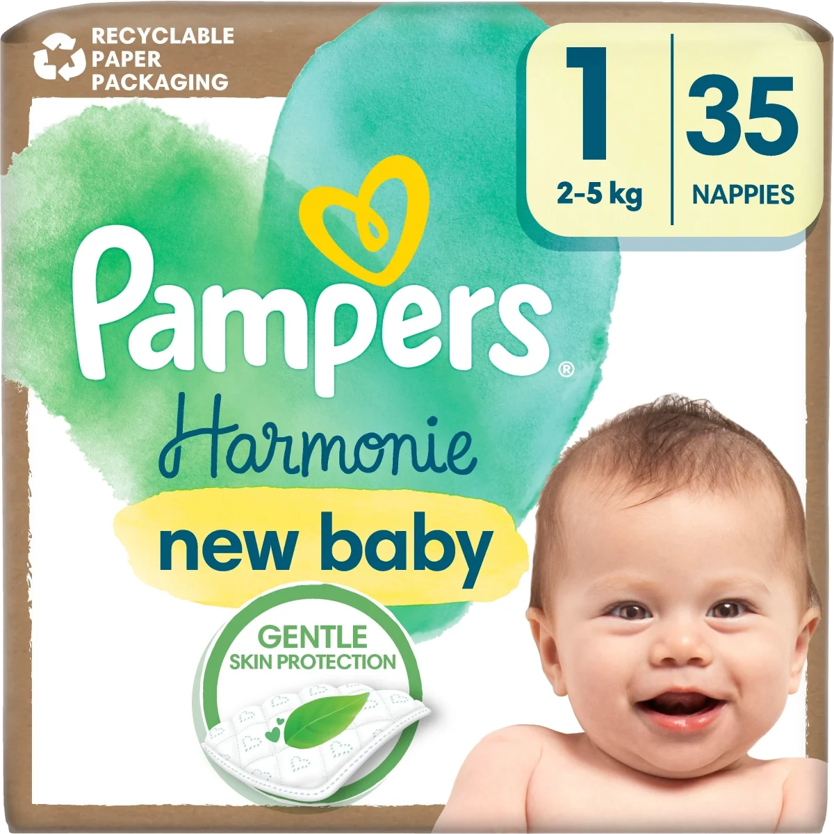 Pampers Harmonie Storlek 1 2-5 kg 35 st