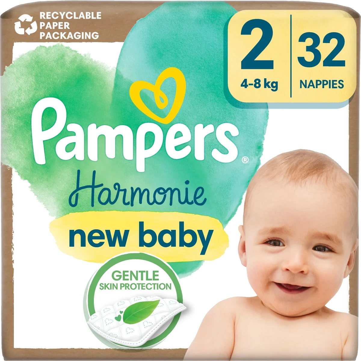 Pampers Harmonie Storlek 2 4-8 kg 32 st