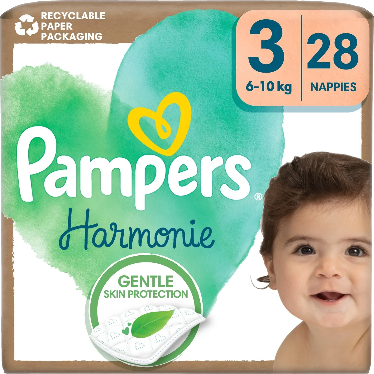 Pampers Harmonie Storlek 3 Taped 6-10 kg 28 st