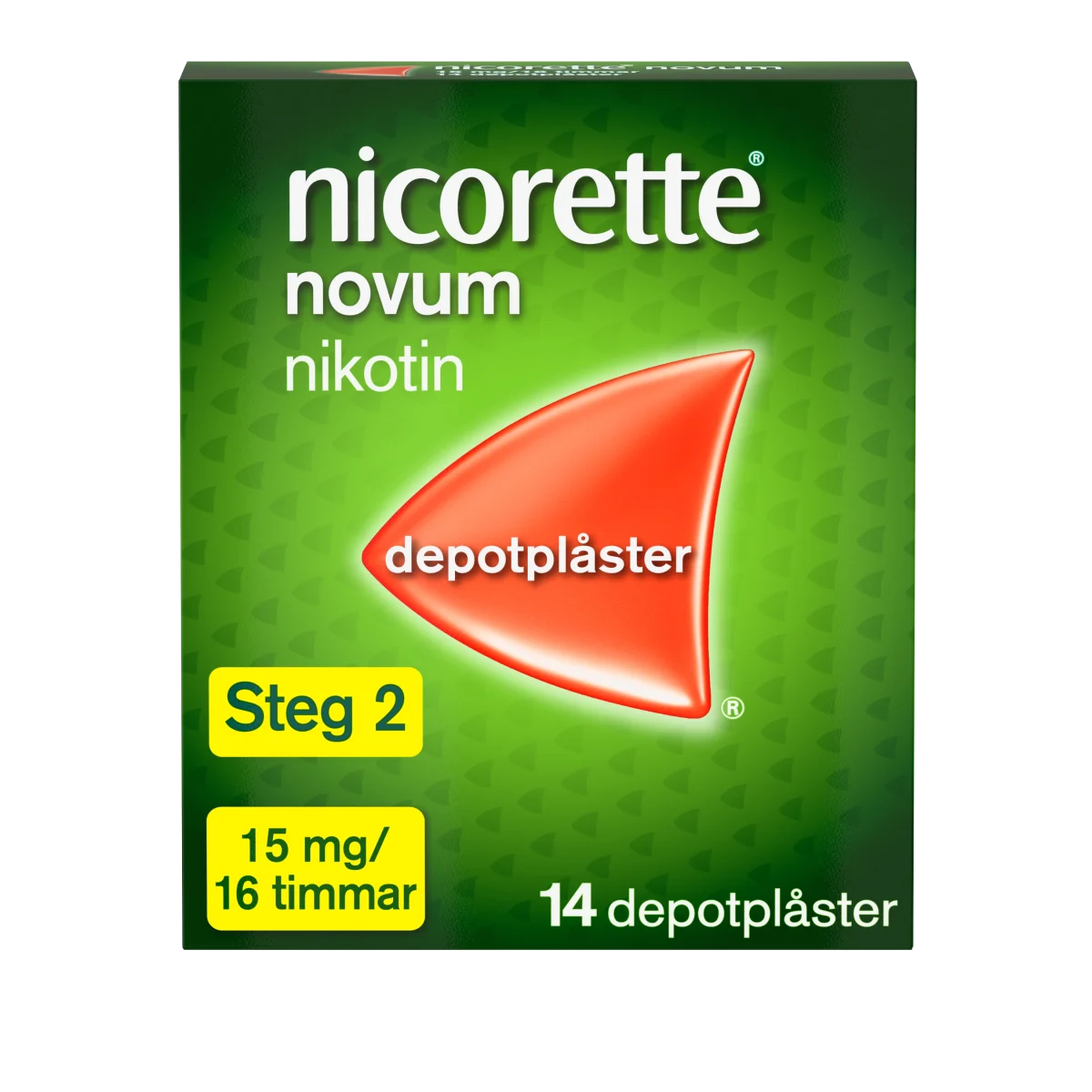 Nicorette Novum nikotinplåster 15 mg/16 timmar 14 st