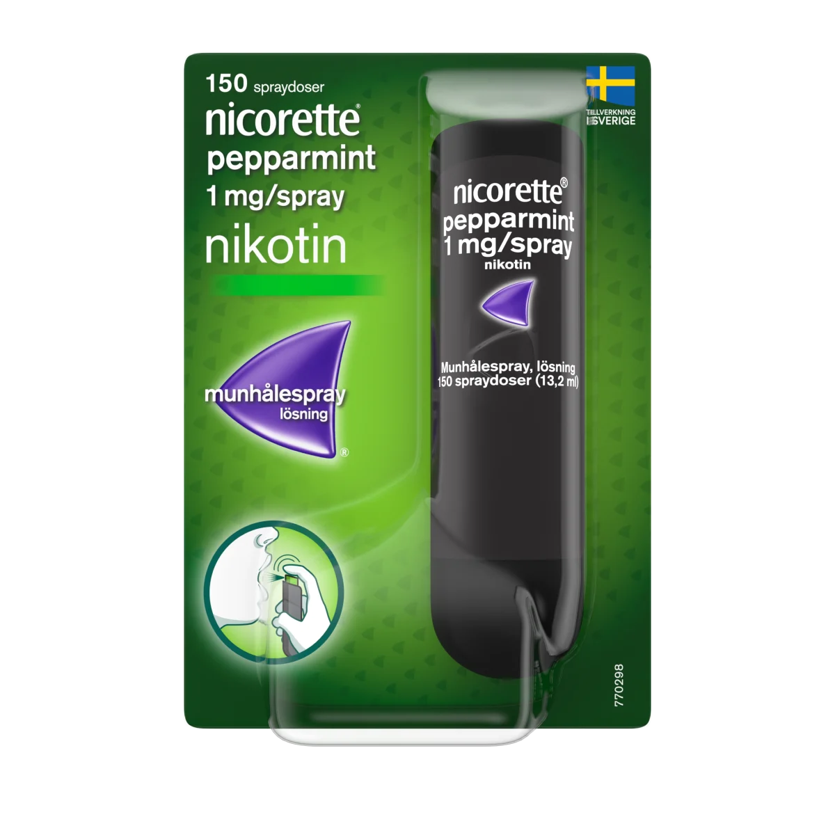 Nicorette Pepparmint munhålespray 1 mg/spray 150 sprayningar