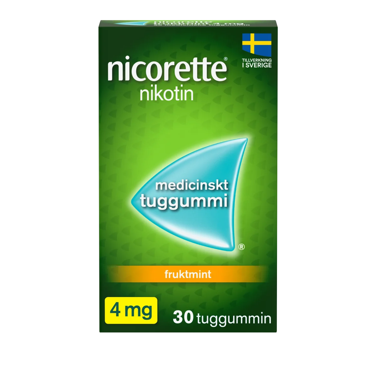 Nicorette Fruktmint medicinskt tuggummi 4 mg 30 st