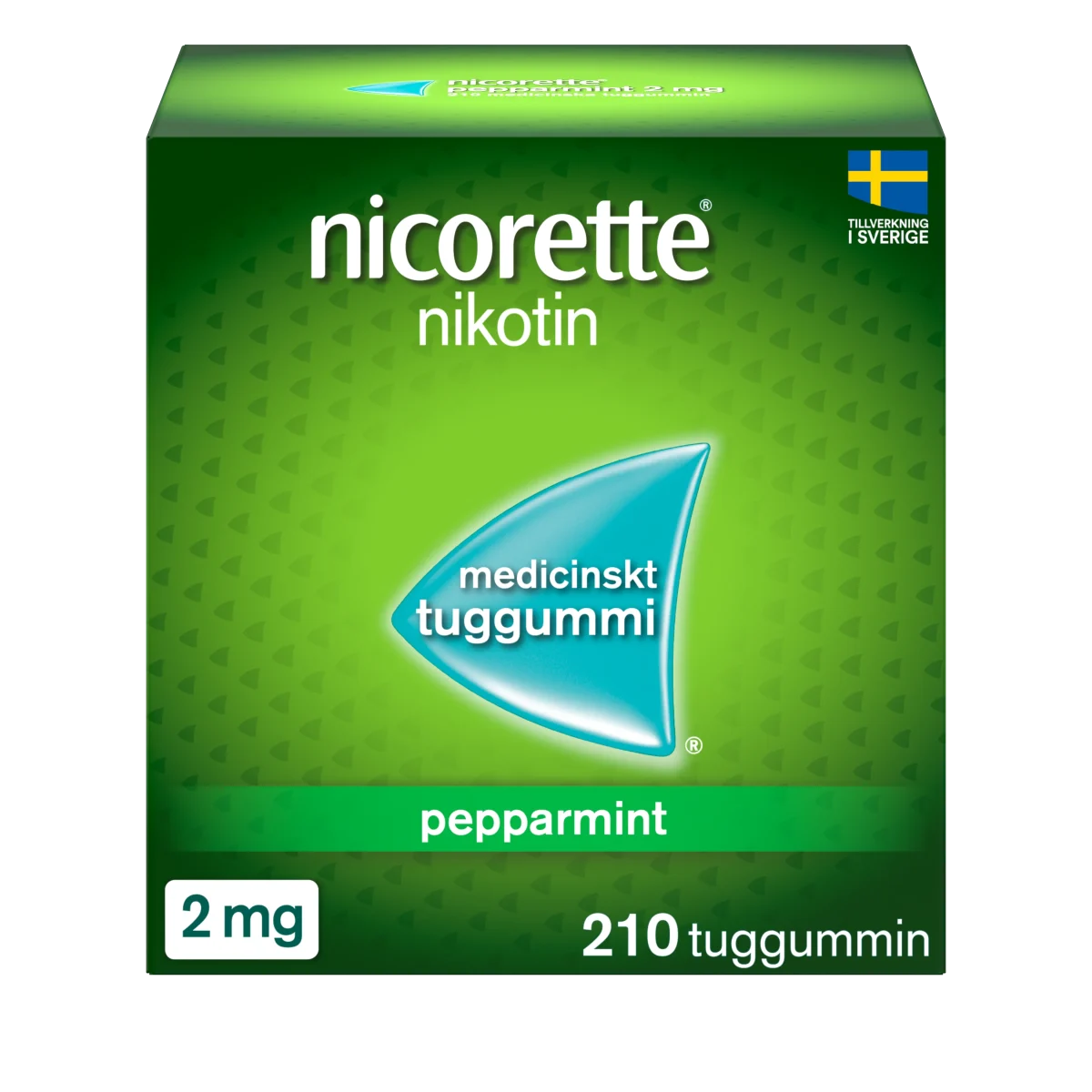 Nicorette Pepparmint medicinskt tuggummi 2 mg 210 st