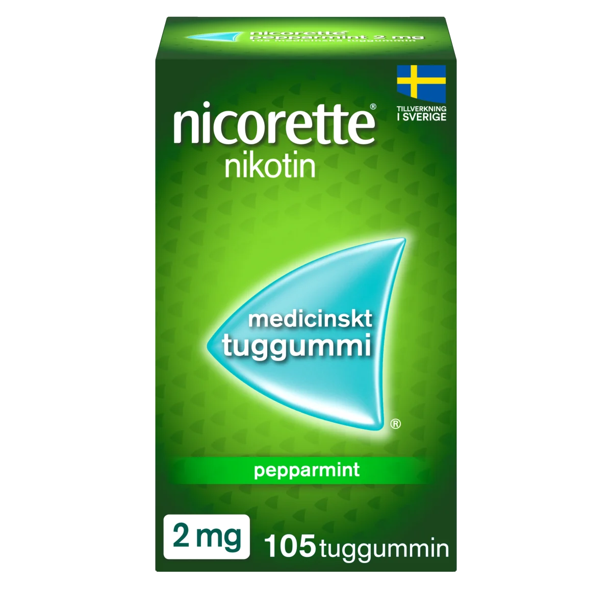 Nicorette Pepparmint medicinskt tuggummi 2 mg 105 st