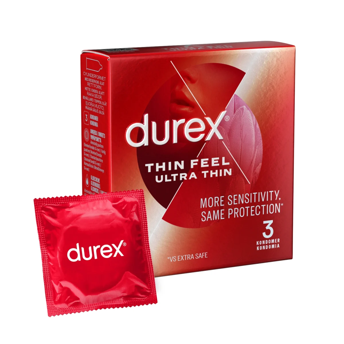 Durex Thin Feel Ultra Thin kondomer 3 st
