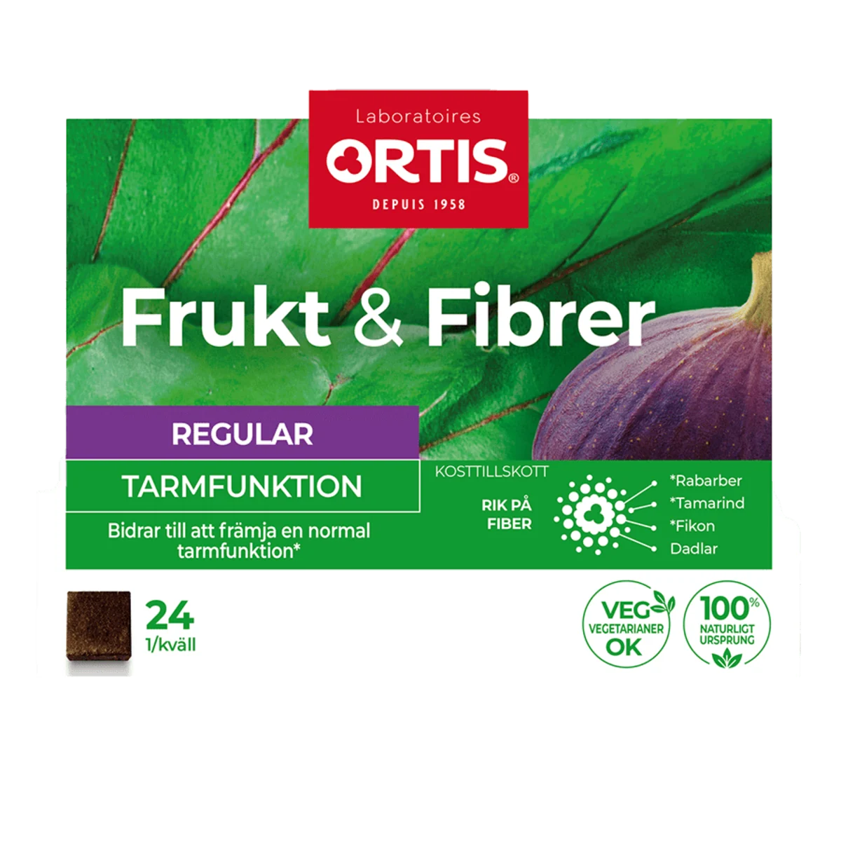 Frukt & Fibrer Tuggtärning 24 st