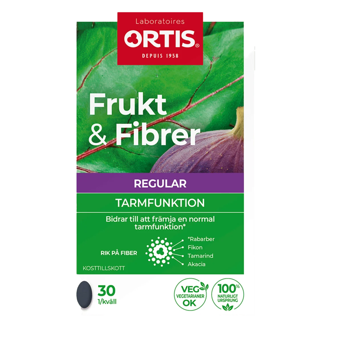 Frukt & Fibrer Tablett 30 st