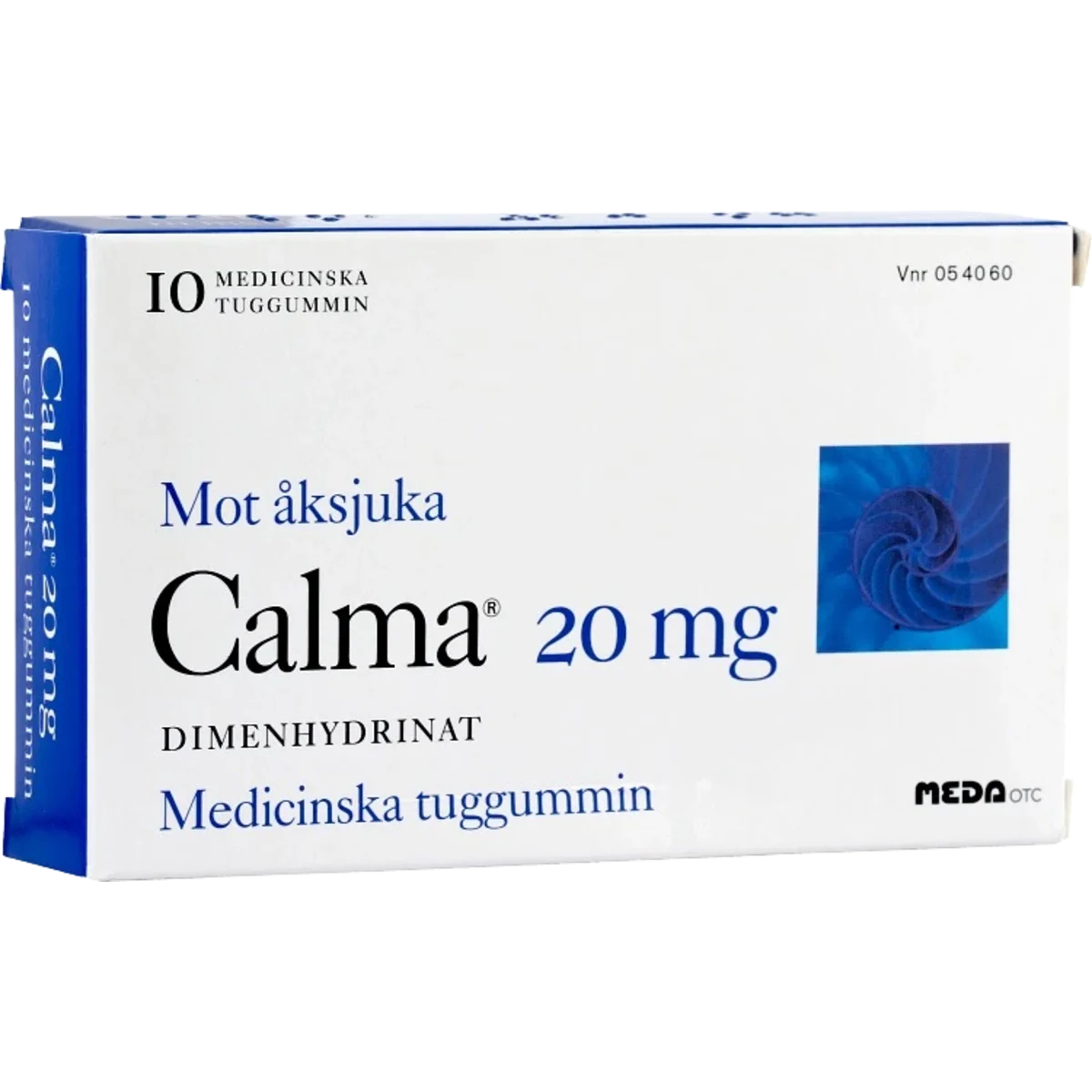 Calma, medicinskt tuggummi 20 mg 10 st