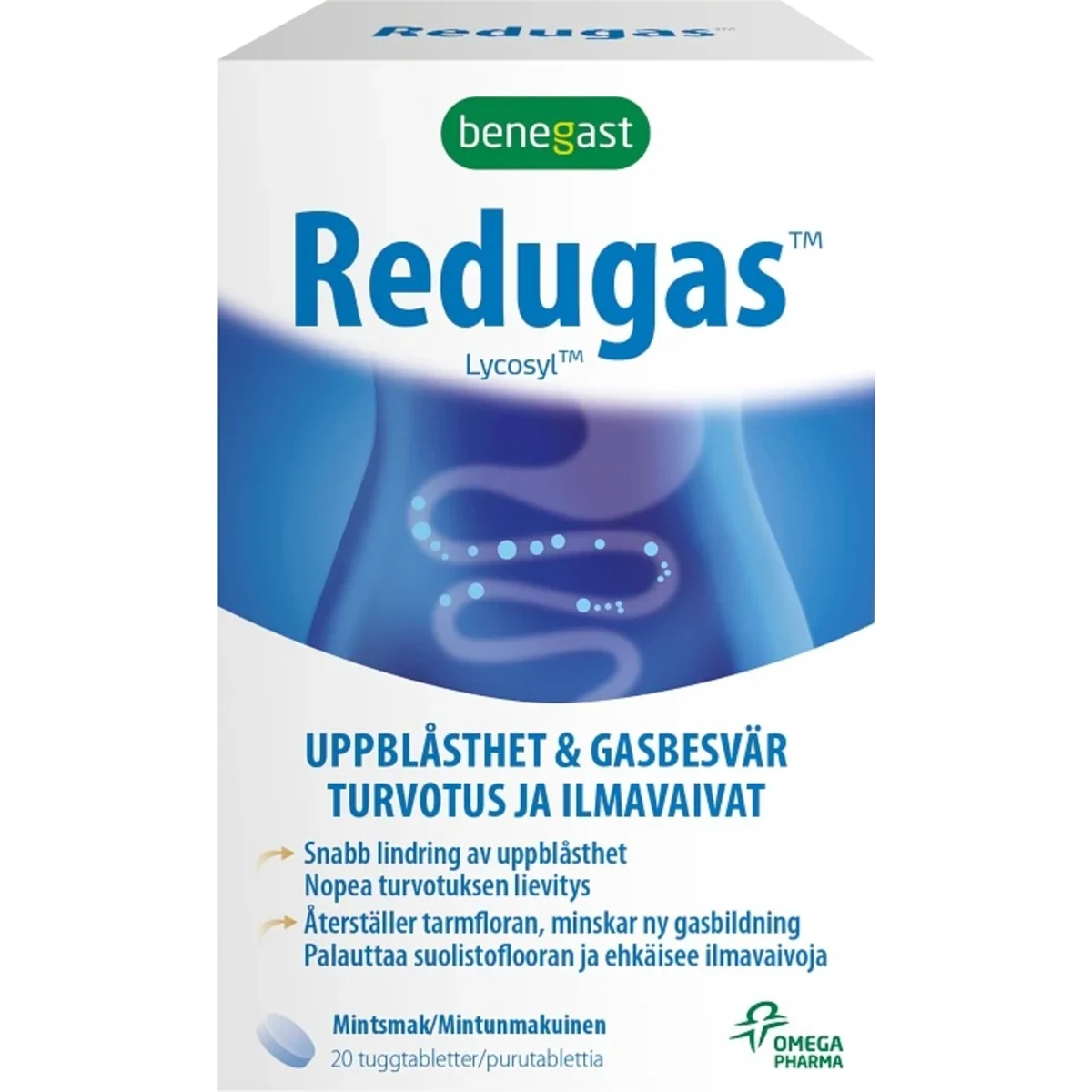 Redugas tuggtablett 20 st