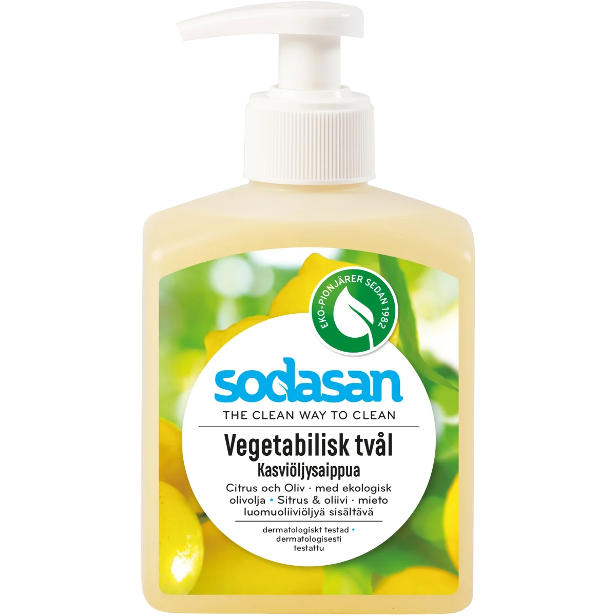 Sodasan Ekologisk Tvål Citrus & Oliv 300 ml