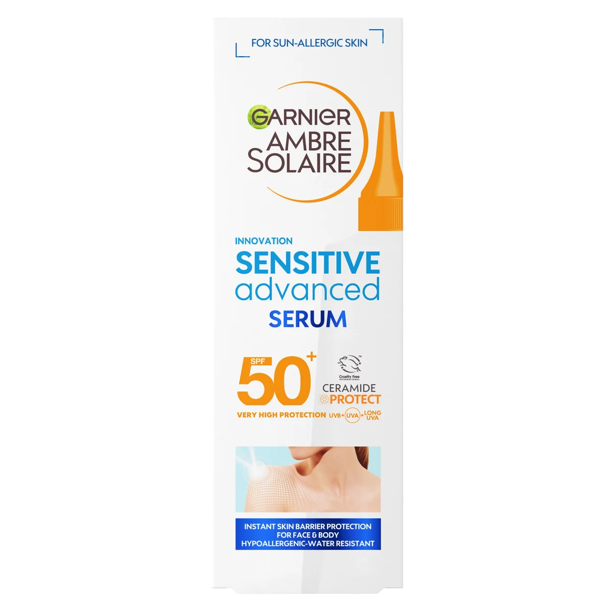 Garnier Ambre Solaire Sensitive Advanced Body Serum SPF 50+, 125 ml