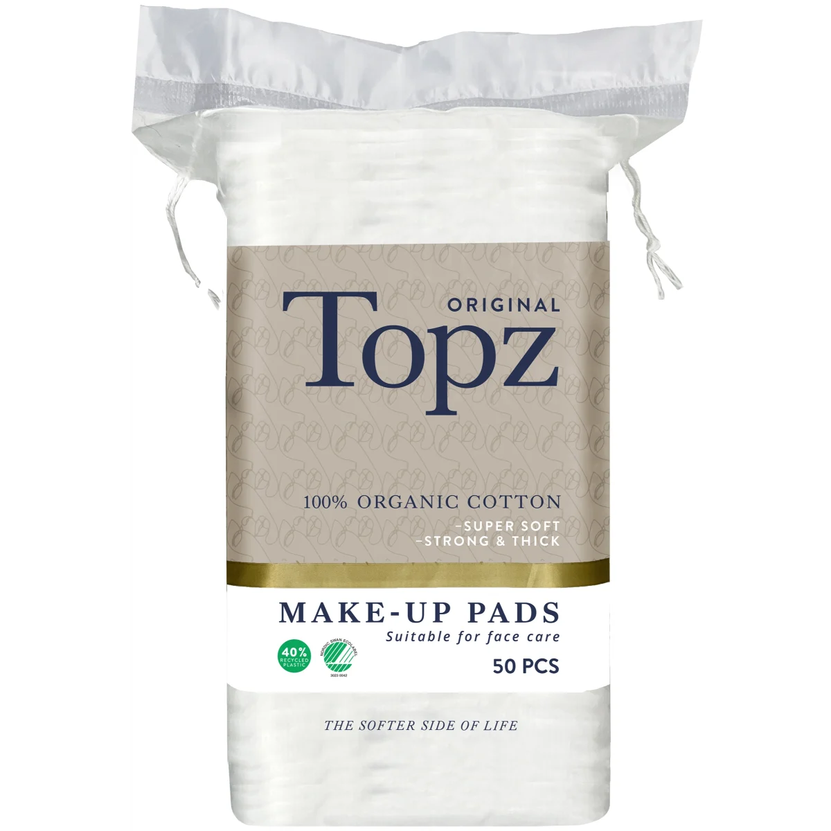 Topz Cosmetics Square Make-Up Pads 50 st