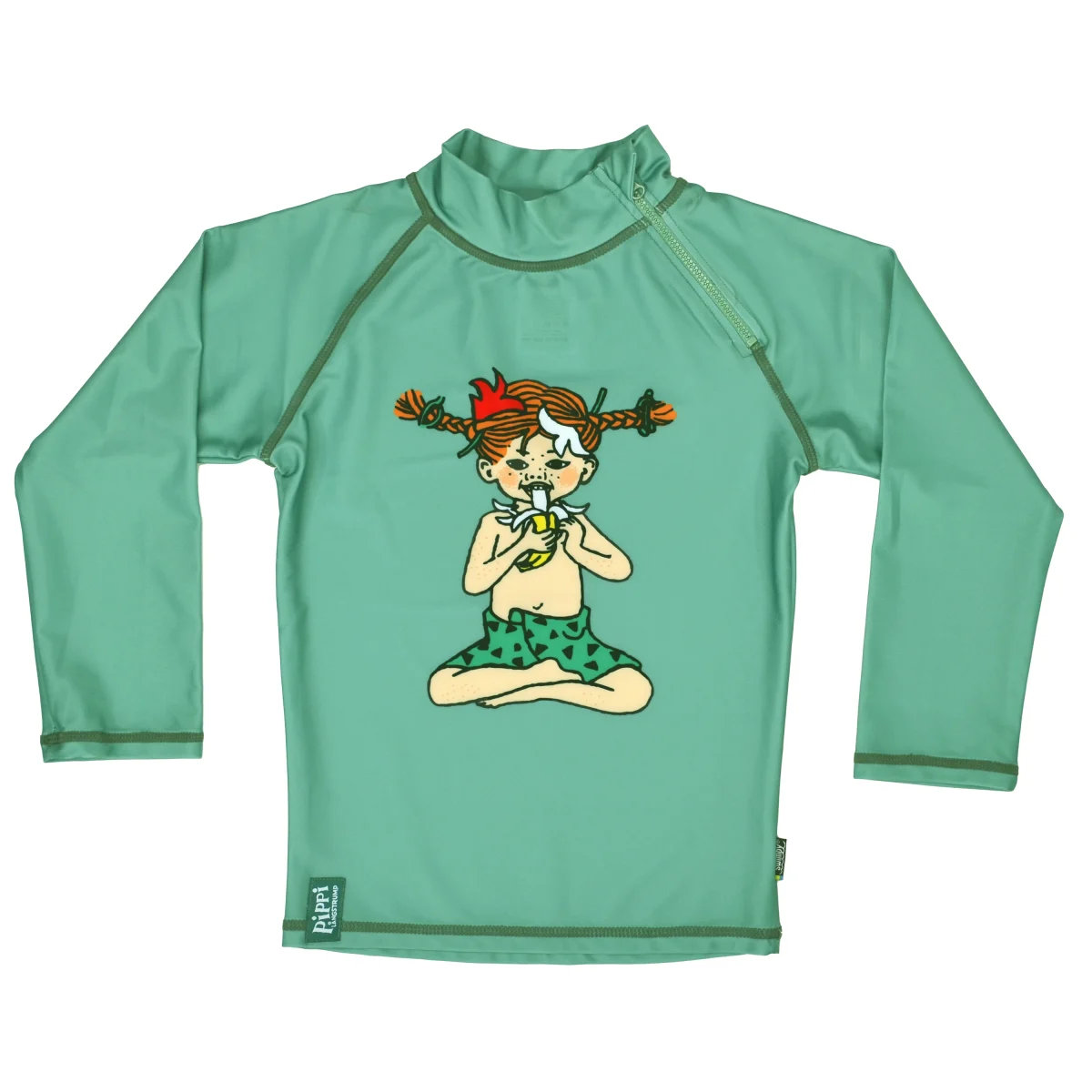 Swimpy UV-Tröja Pippi Söderhavet Grön 110-116