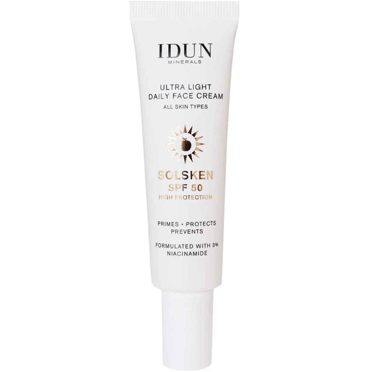 IDUN Minerals Solsken Primer & Face Cream SPF 50, 30 ml