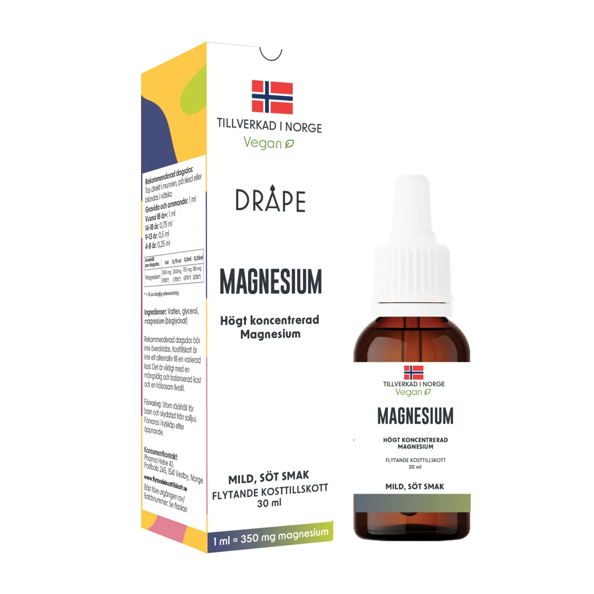 Dråpe Magnesium Droppar 30 ml