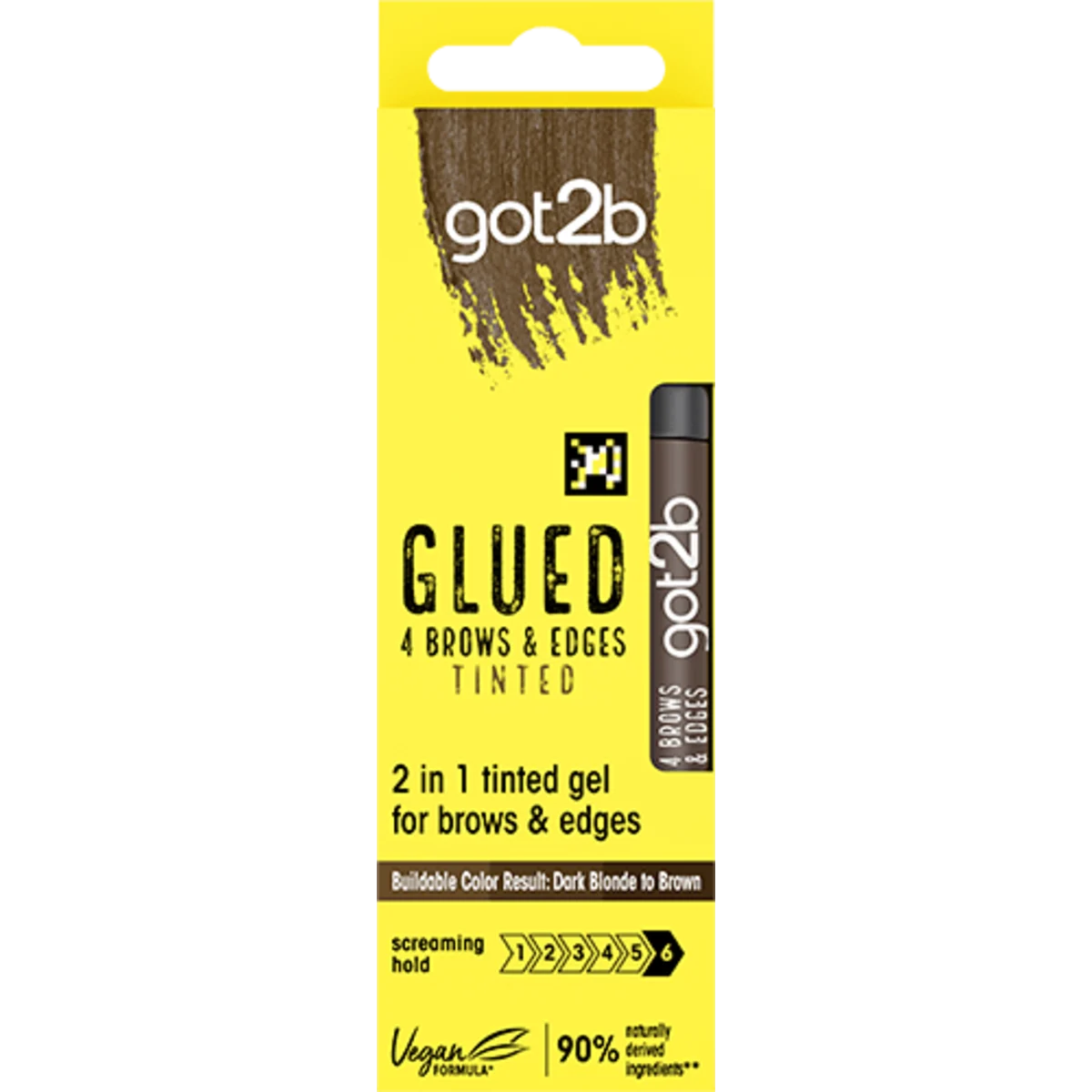 Schwarzkopf got2b Glued 4 Brows & Edges Pigmenterad Gel 2-i-1 Brun 16 ml