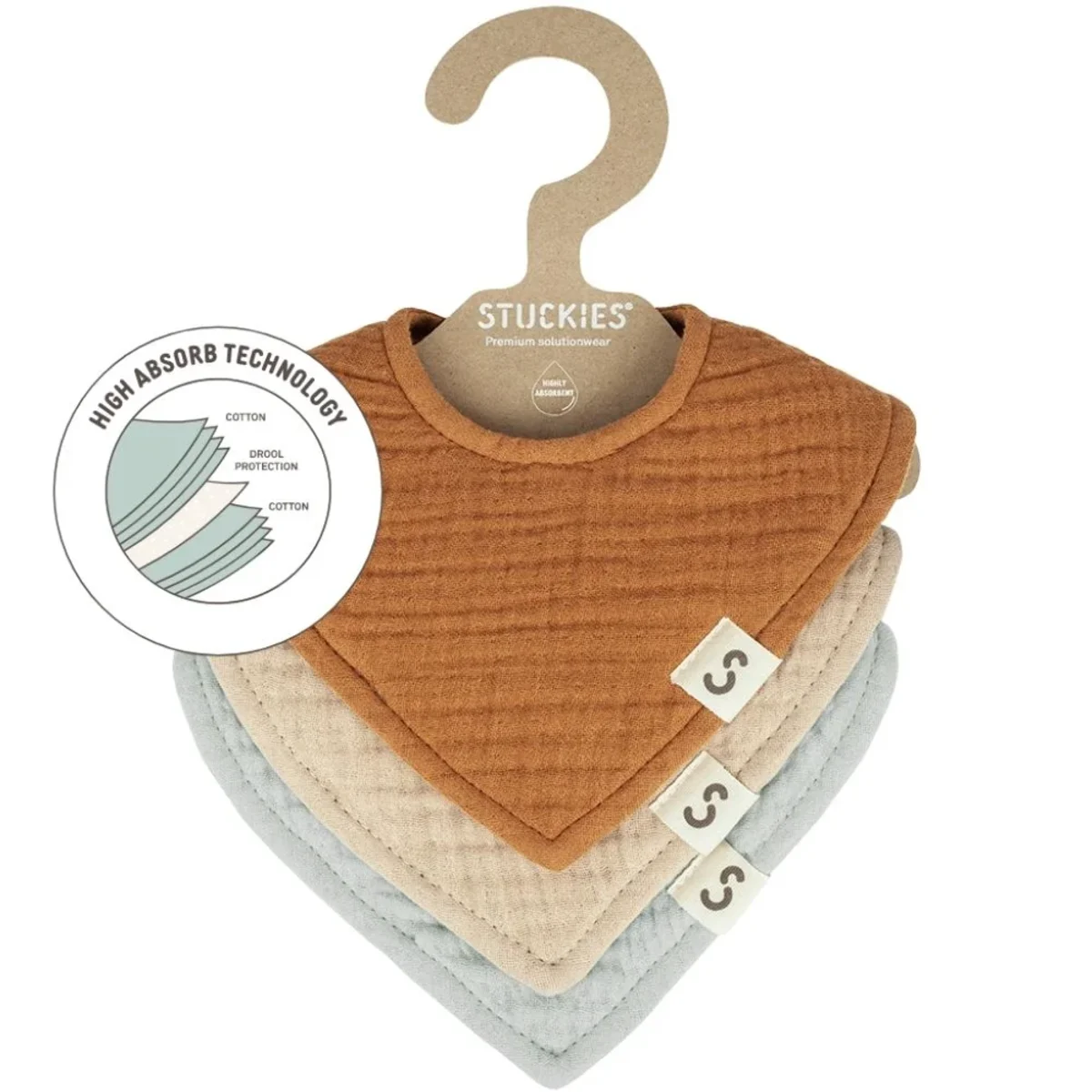 STUCKIES Högabsorberande dregglisar 3-pack Lilly