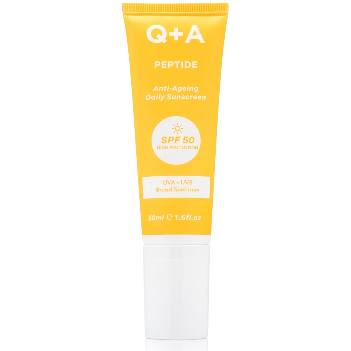 Q+A Peptide Sunscreen SPF 50, 50 ml