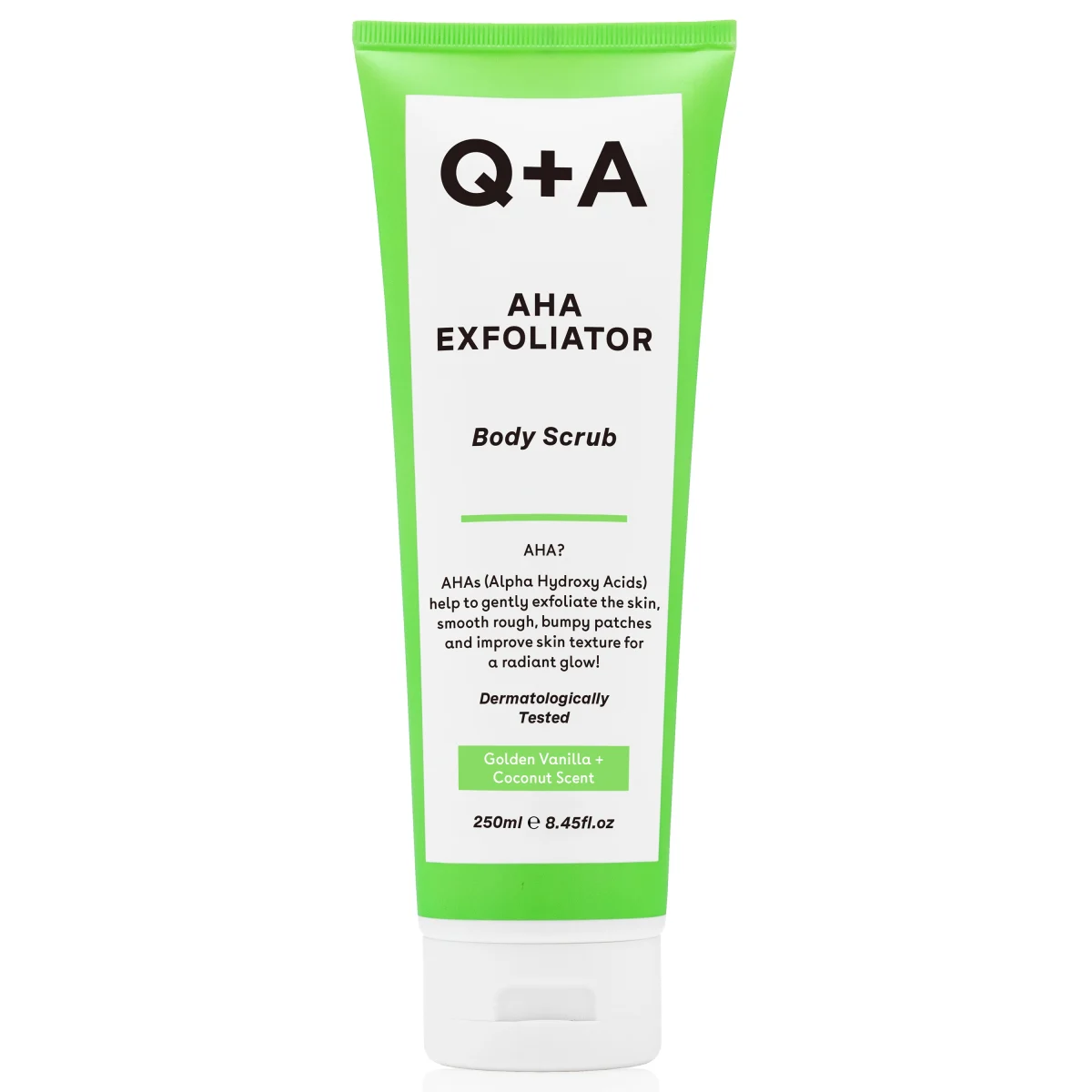Q+A AHA Exfoliator Body Scrub 250 ml