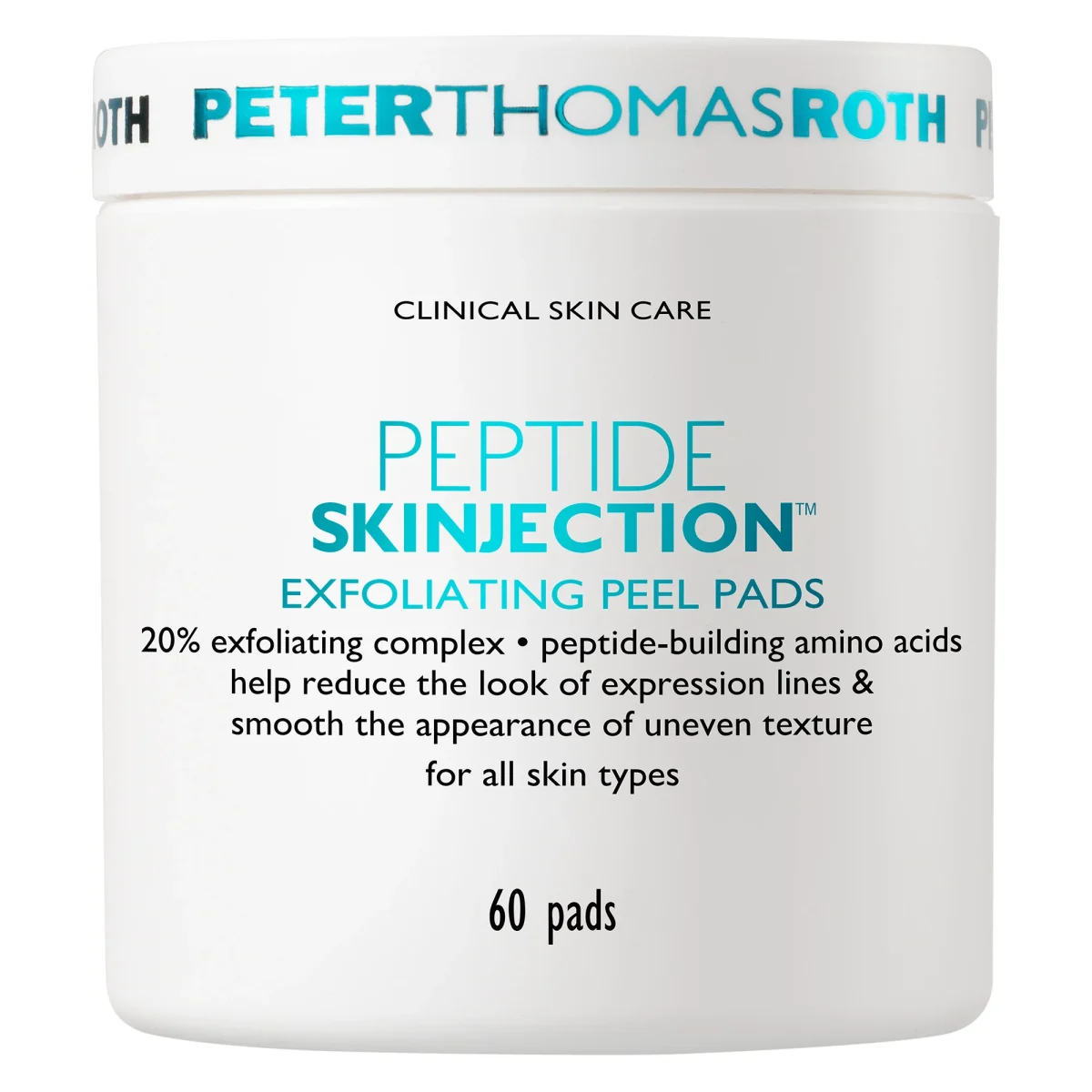 Peter Thomas Roth Peptide Skinjection Exfoliating Peel Pads 60 Pads