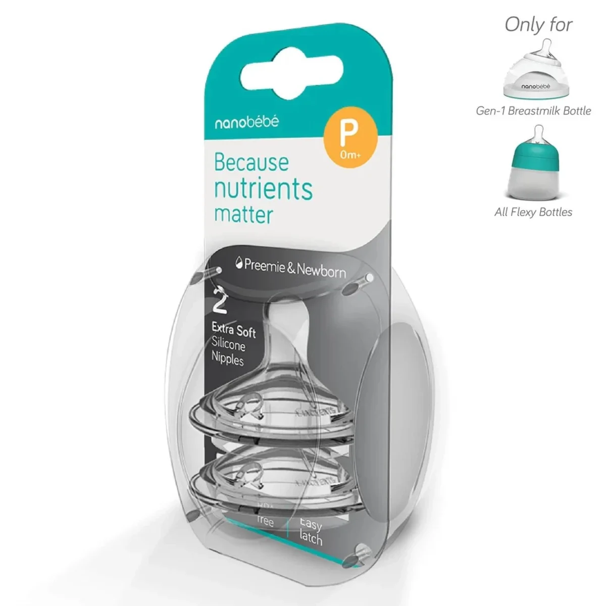 Nanobébé Dinapp Premature/Newborn Anti-kolik 2 st