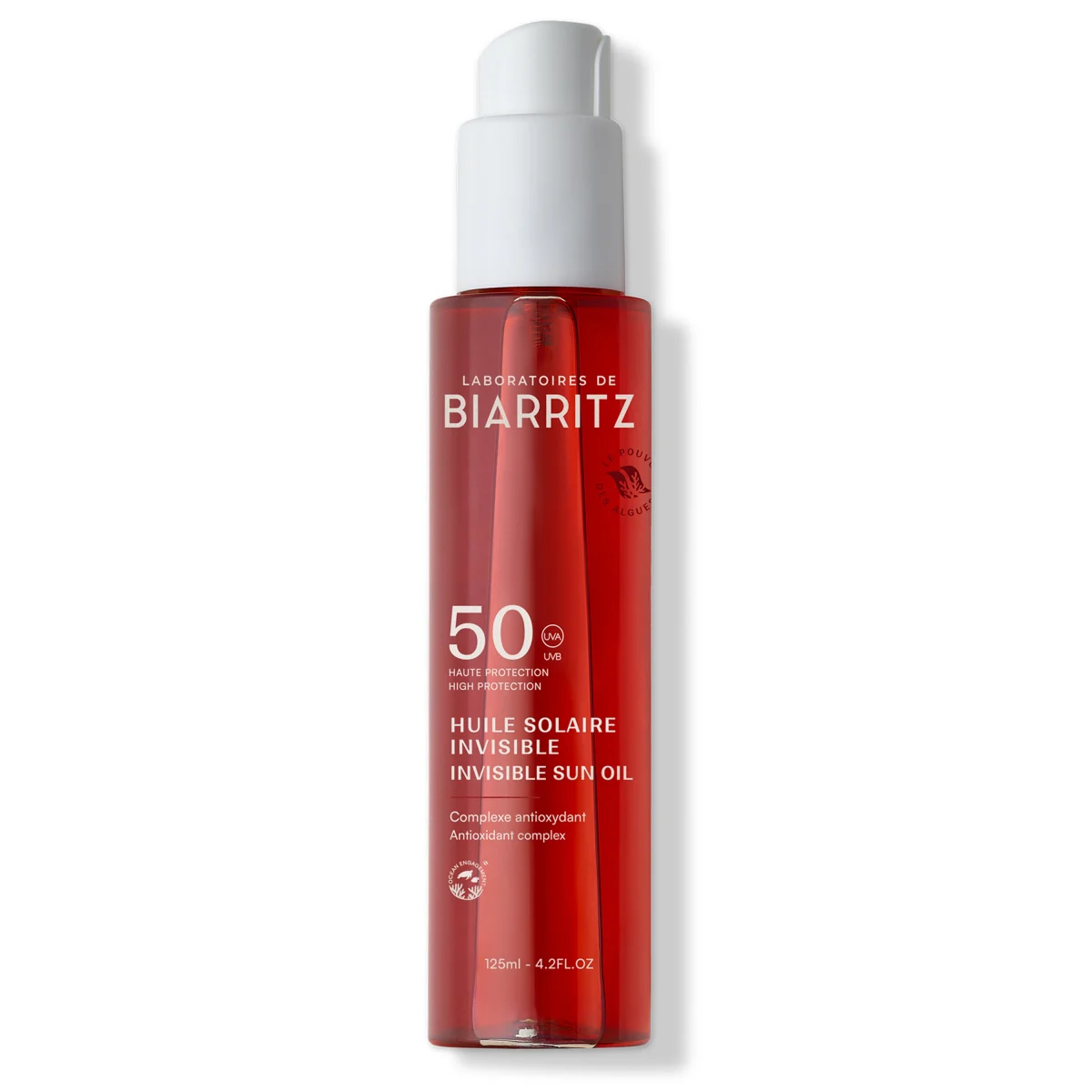 Laboratoires de Biarritz Suncare Invisible Oil SPF 50, 125 ml