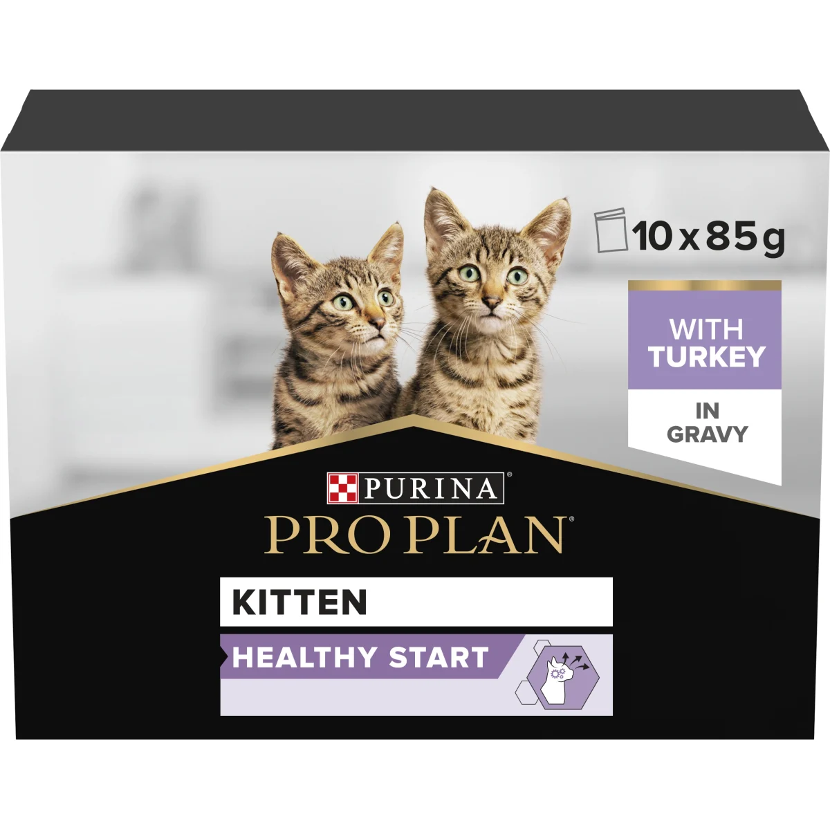 PURINA PRO PLAN Kitten Healthy Start Turkey Våtfoder Katt 10x85g