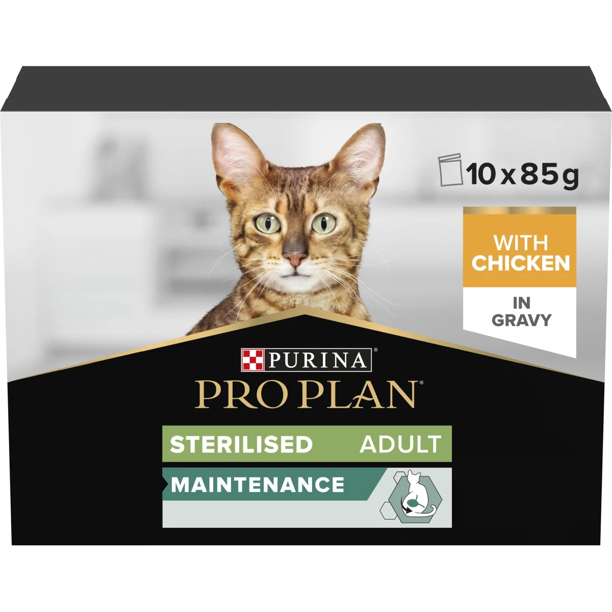 PURINA PRO PLAN Sterilised Maintenance Adult Chicken Våtfoder Katt 10x85g