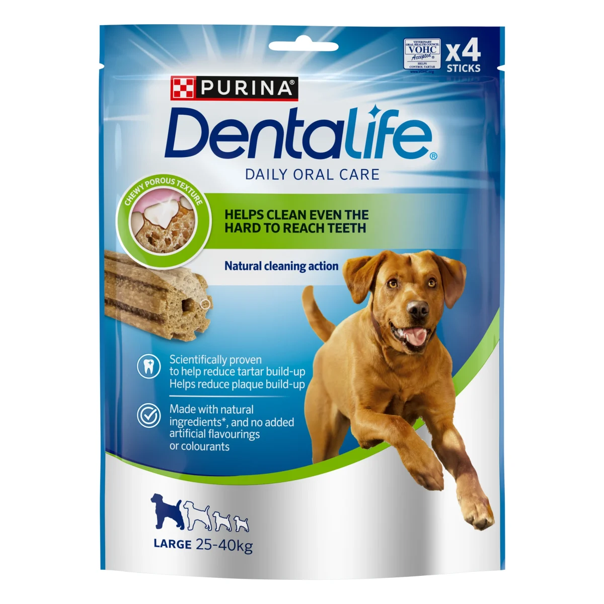 PURINA Dentalife Large Hundtugg 4-pack