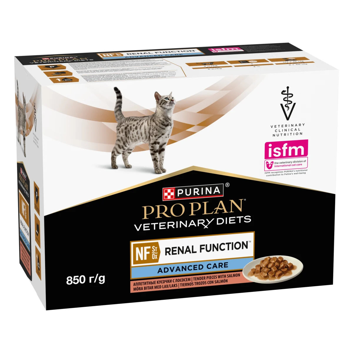 PURINA PRO PLAN Veterinary Diets NF Renal Function Advanced Care Salmon Våtfoder Katt 10x85g