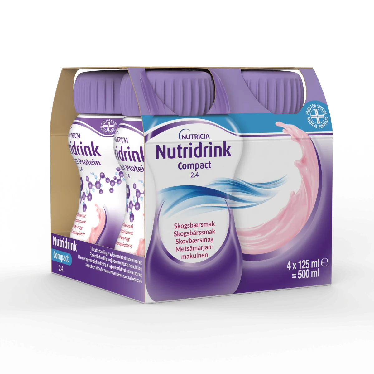Nutridrink Compact Skogsbärssmak, 4x125 ml