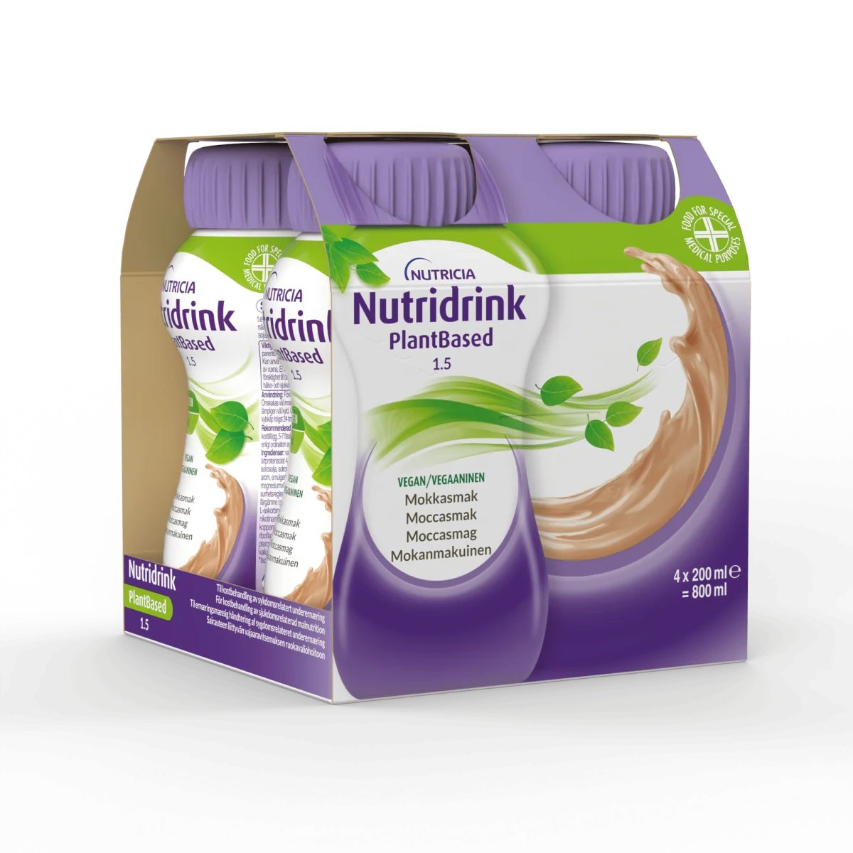 Nutridrink Plantbased Mocca 4 x 200 ml