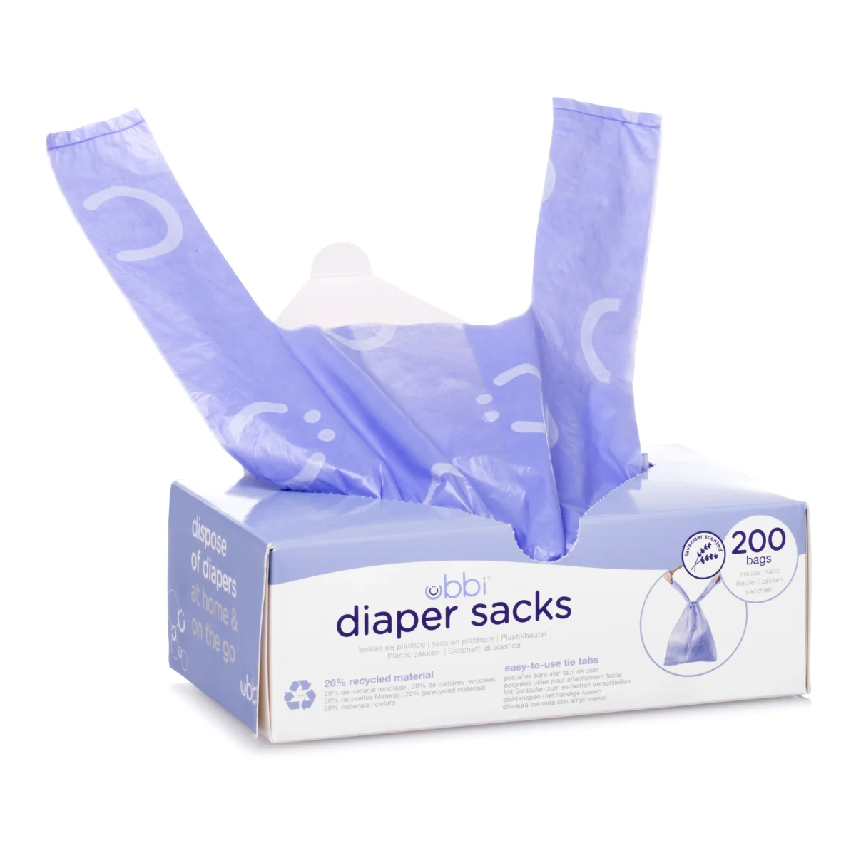 Ubbi Diaper Sacks Lavendel  200 st