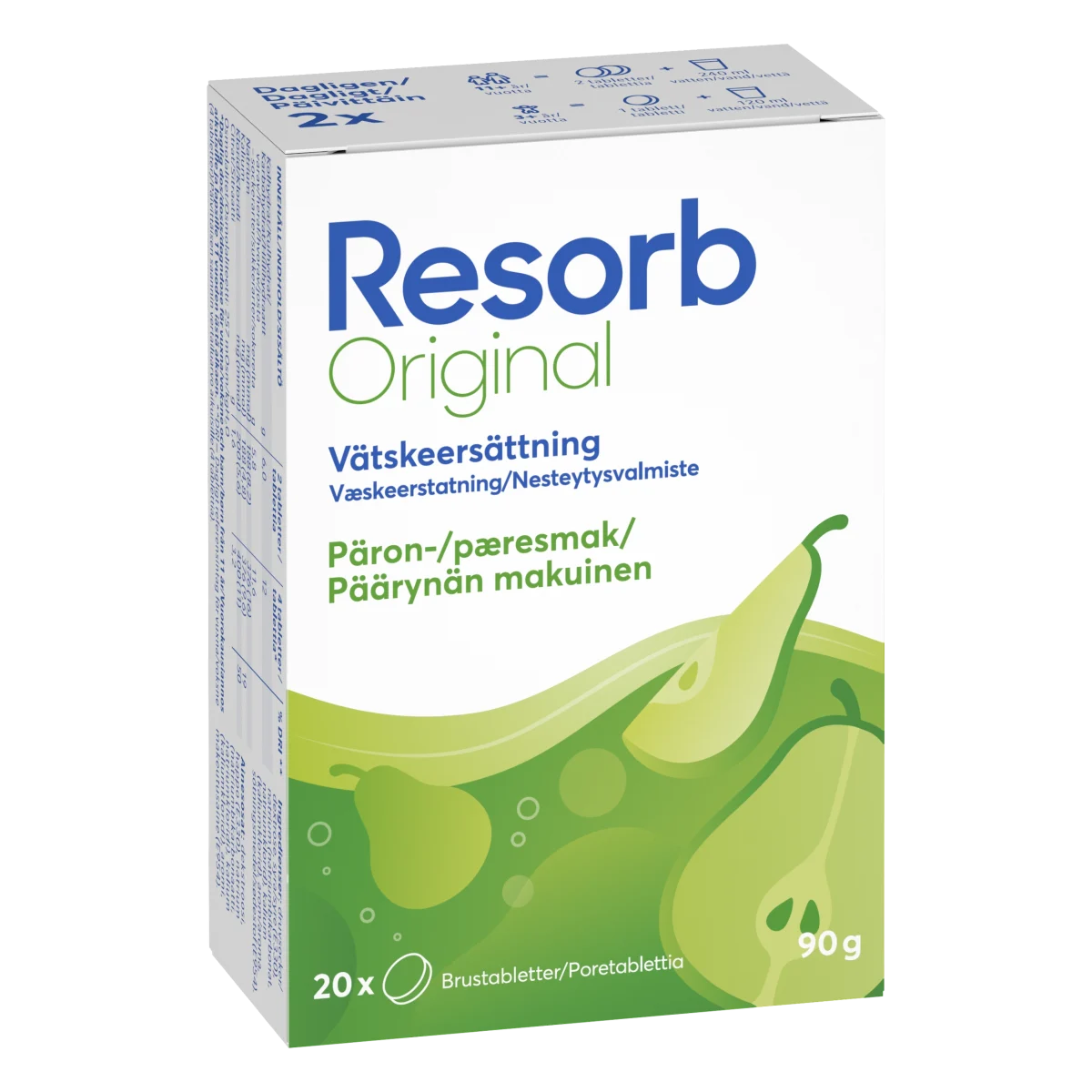 Resorb Original Päron 20 brustabletter
