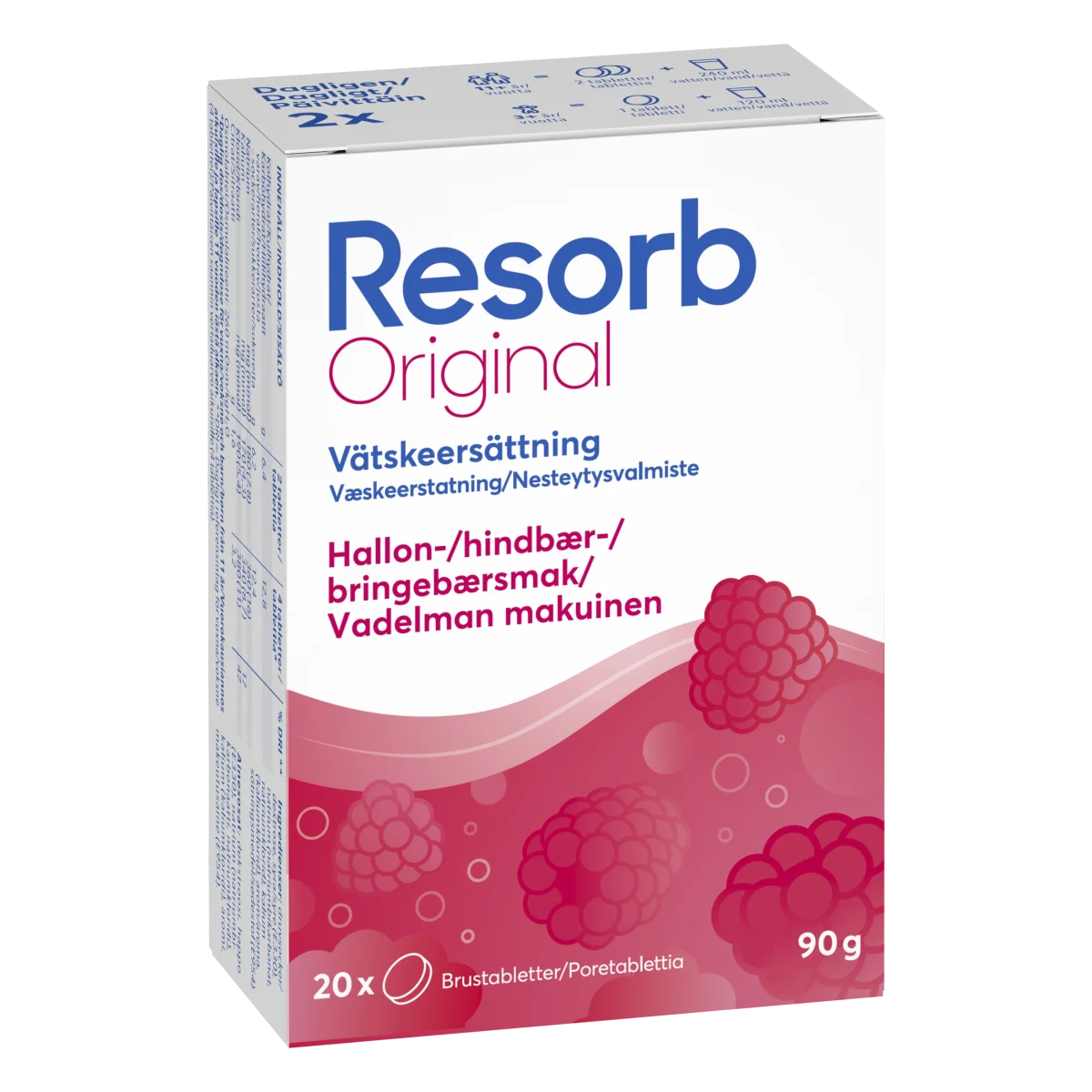Resorb Original Hallon 20 brustabletter