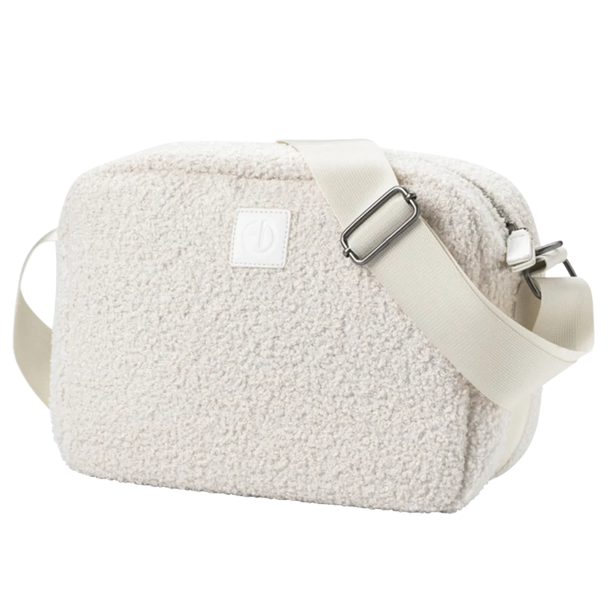 Elodie Changing Bag White Bouclé