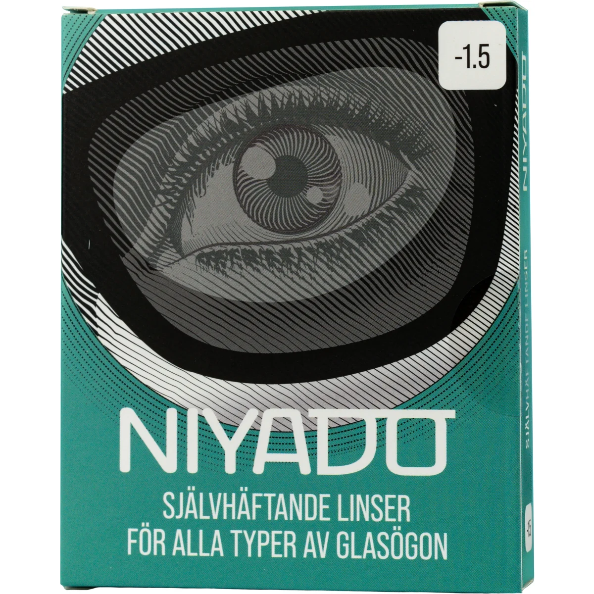 NIYADO Självhäftande Optiska Silikonlinser 1-par +1,5