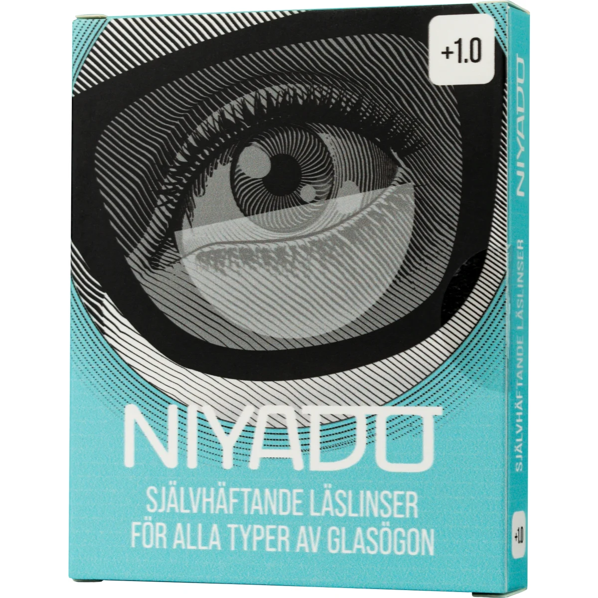 NIYADO Självhäftande Optiska Silikonlinser 1-par +1,0
