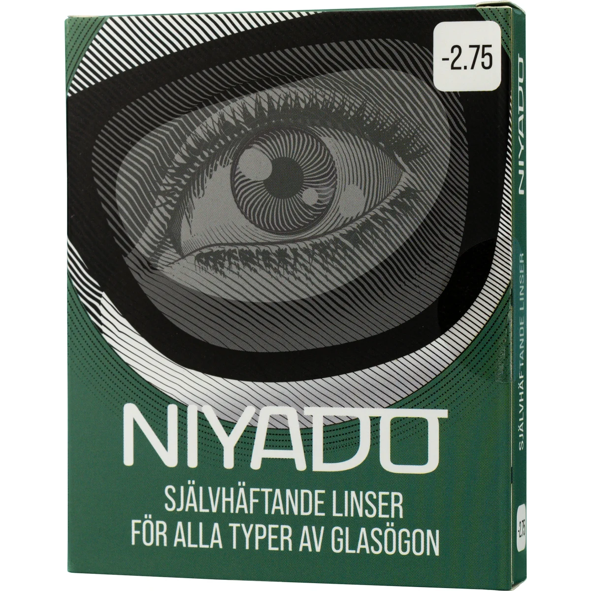 NIYADO Självhäftande Optiska Silikonlinser 1-par -2,75