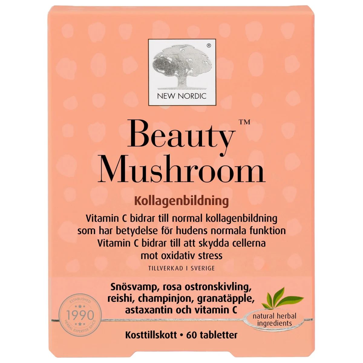 New Nordic Beauty Mushroom 60 st